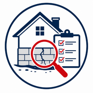 Professional foundation inspection of residential home