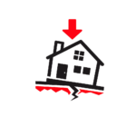 Home showing signs of foundation settlement