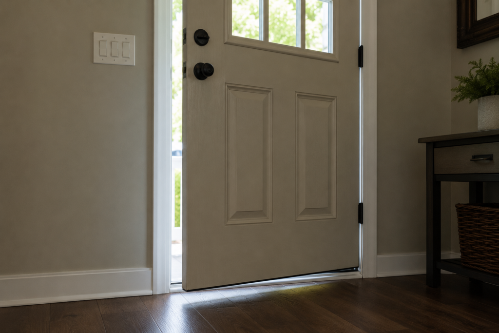 Door sticking due to foundation movement