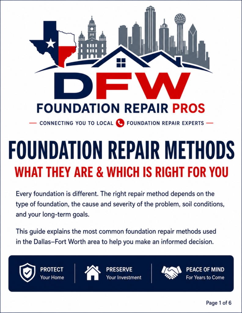 Cover Foundation Repair Methods
