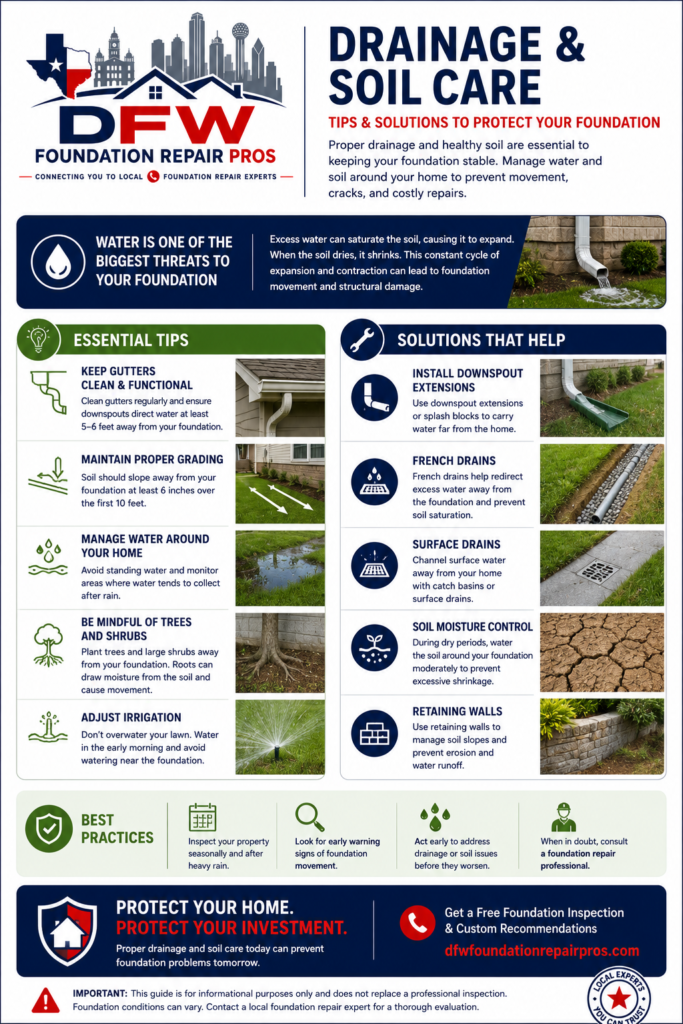 Foundation Drainage and Soil Care guide