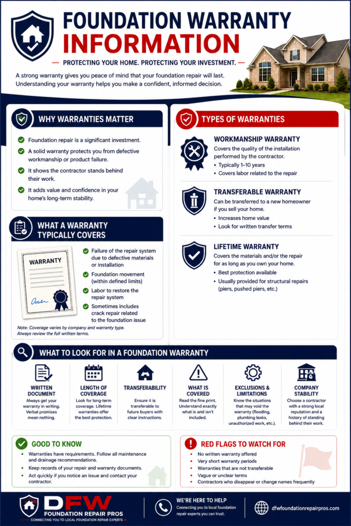 Foundation Warranty Information guide