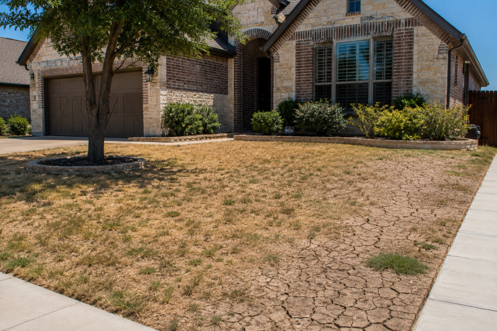 North Texas House with Drought condition on foundation